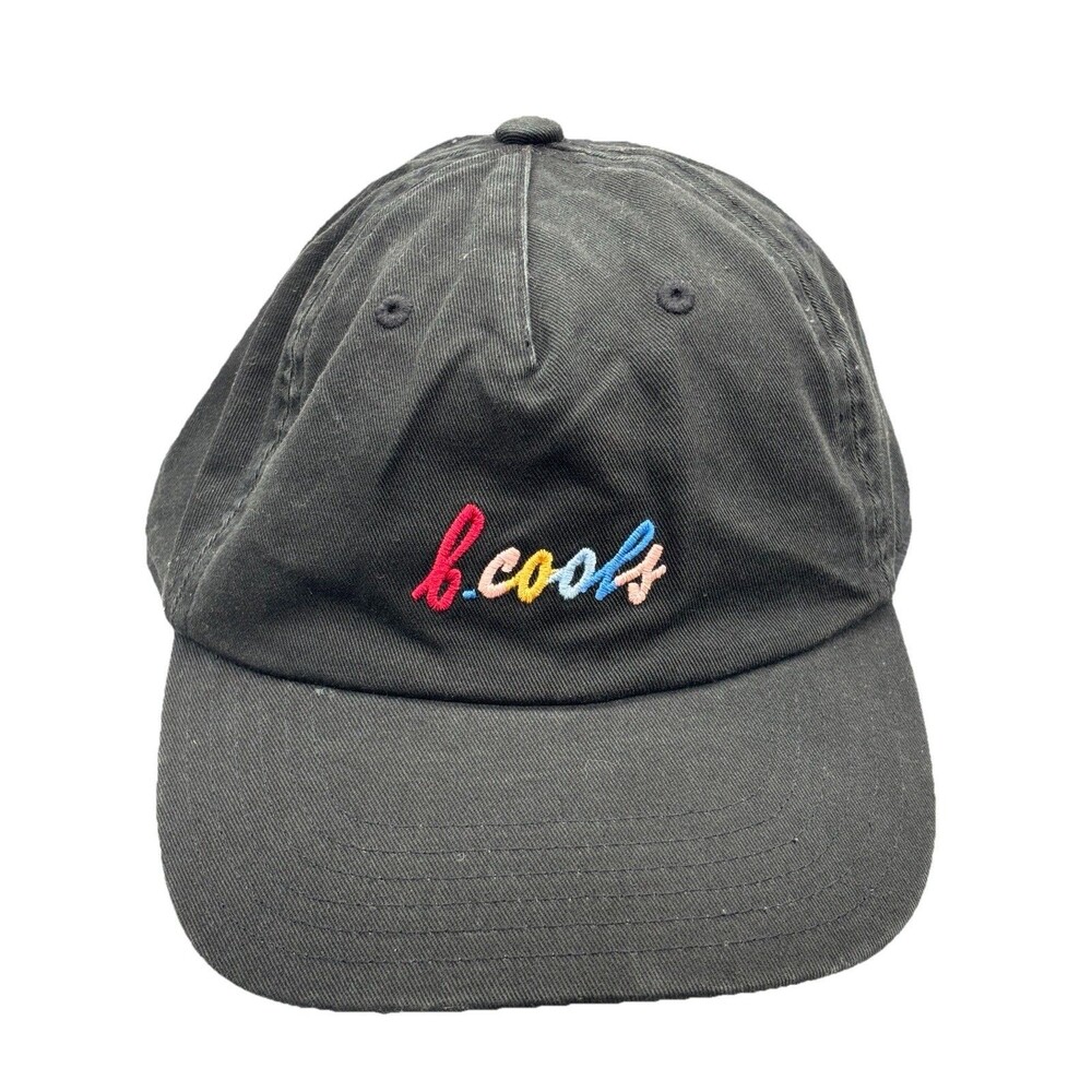 Barney Cools Black Snapback Hat Multicolor Cursive Script Log